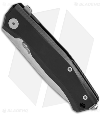 LionSteel Myto Frame Lock M390 Steel Black Aluminum (3.3" Satin)