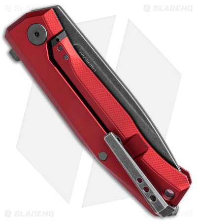 LionSteel Myto Frame Lock M390 Steel Red Aluminum (3.3" Black SW)