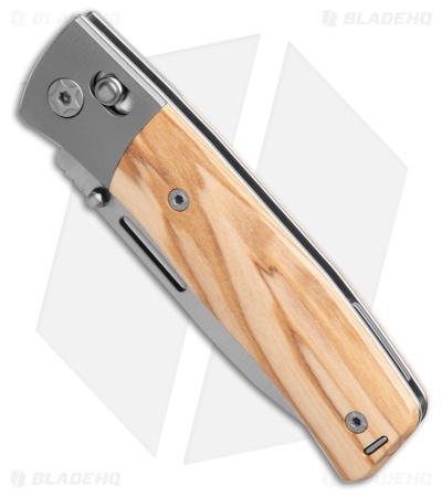 LionSTEEL NiNi Pocket Knife | Olive Wood/Ti Bolsters
