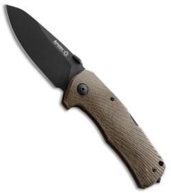 LionSteel TM1 Lockback Knife Green Canvas Micarta (Satin)