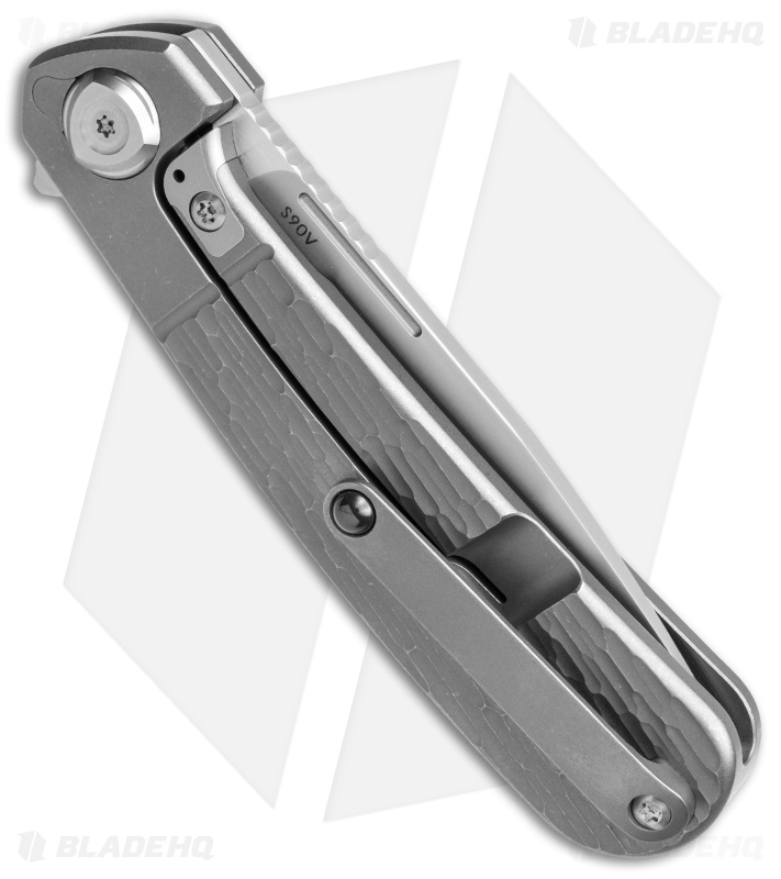 Liong Mah Design L-1 Frame Lock Knife Textured Titanium (3.1" Satin)