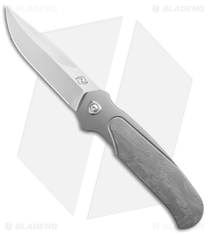 Liong Mah Design Model 18 Integral Frame Lock Knife Textured Ti (3.75"Satin)