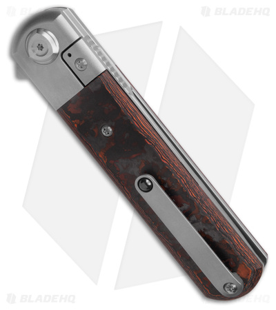 Liong Mah Design T-1 Frame Lock Knife Mars Valley Fat CF/Ti (3.5" Satin)