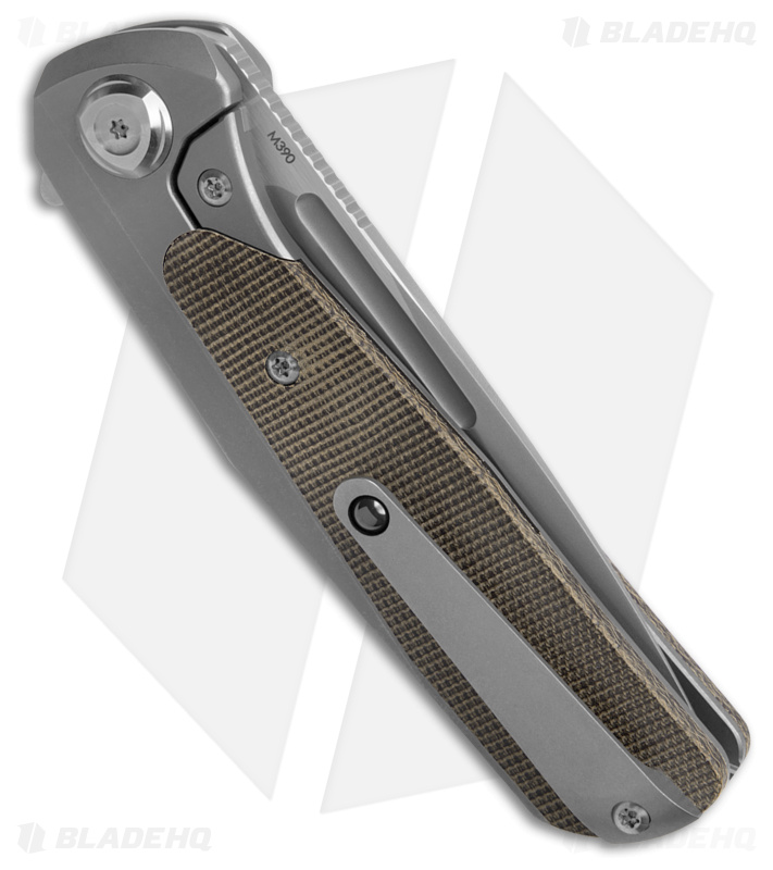 Liong Mah Design GSD v2 Green Micarta/Ti (Satin) - Blade HQ
