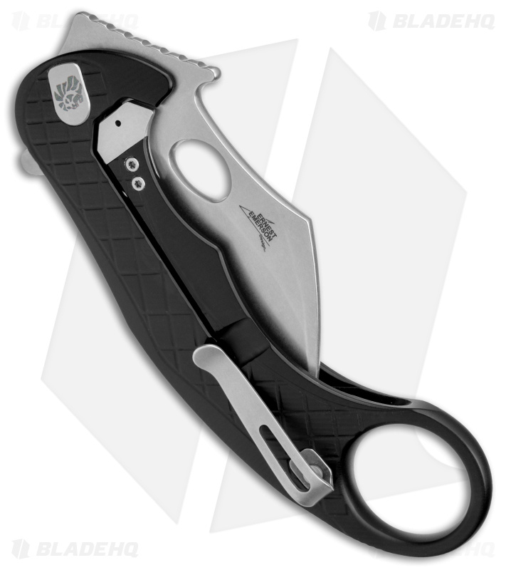 LionSteel Emerson L.E.One Karambit Folding Knife Black Al (3.25" SW MagnaCut)