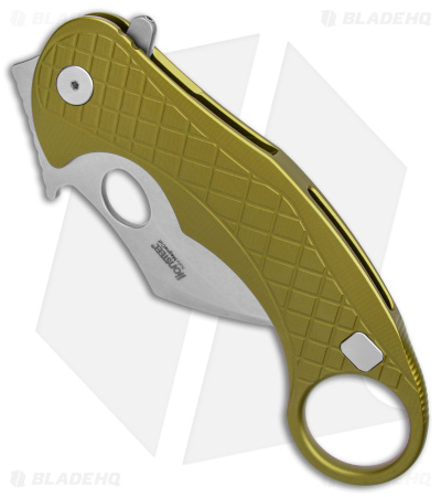 LionSteel Emerson L.E.One Karambit Folding Knife Green Al (3.25" SW MagnaCut)