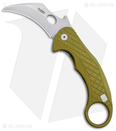 LionSteel Emerson L.E.One Karambit Folding Knife Green Al (3.25" SW MagnaCut)