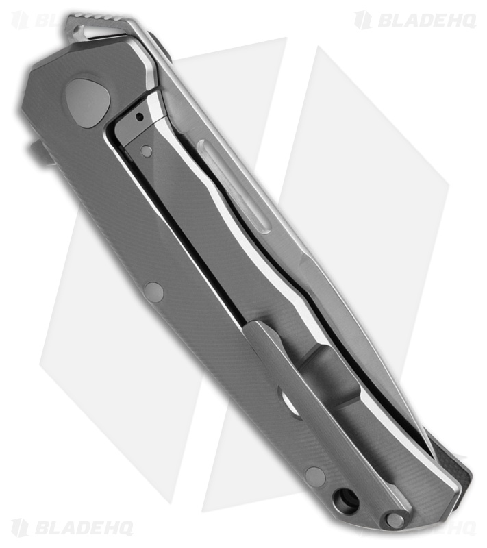 LionSteel Q4ttro Frame Lock Knife Titanium + Black G-10 (3.1" Satin)