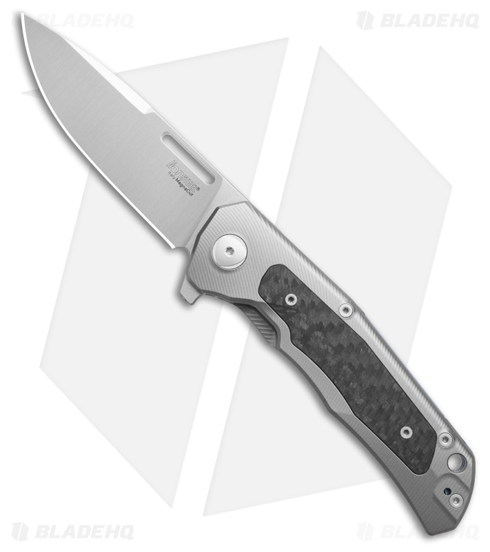 LionSteel Q4ttro Knife Titanium + Carbon Fiber Inlay Satin