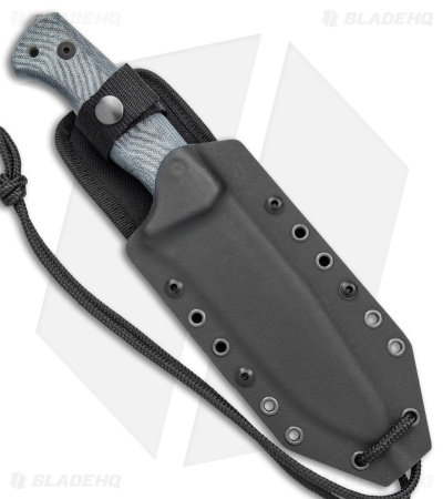 LionSteel T6 Hunting Fixed Blade Knife Black Micarta (6" Black SW)