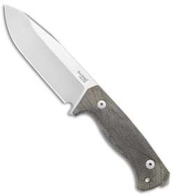 LionSteel T6 Hunting Fixed Blade Knife Green Micarta (6" Satin)