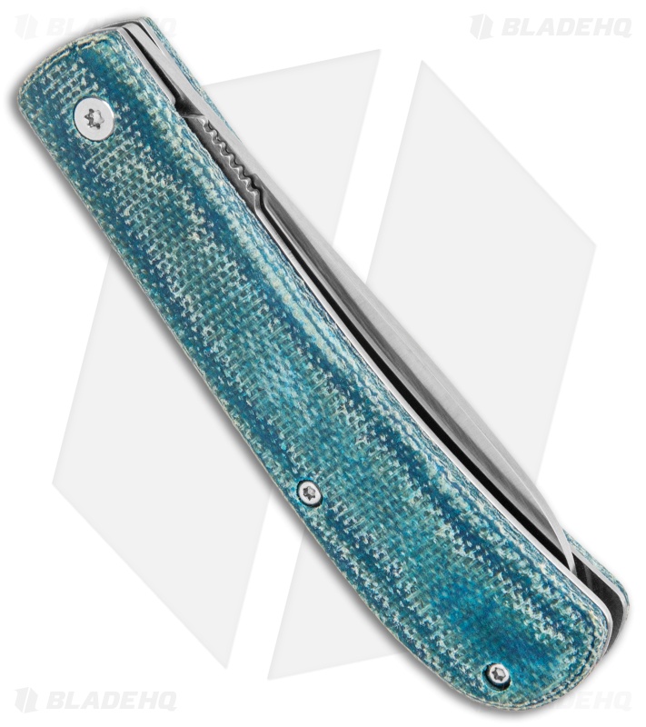 Lord & Field Outfitters Dungaree Liner Lock Knife Blue Micarta (3.1" Satin)