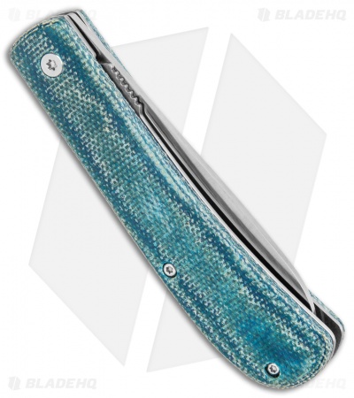 Lord & Field Outfitters Dungaree Liner Lock Knife Blue Micarta (3.1" Satin)