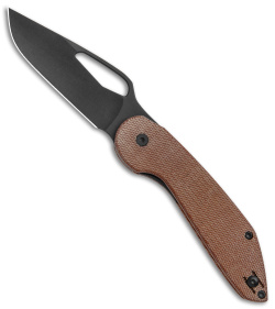 Luft Concepts Avant Liner Lock Knife Natural Micarta (3" Black PVD)