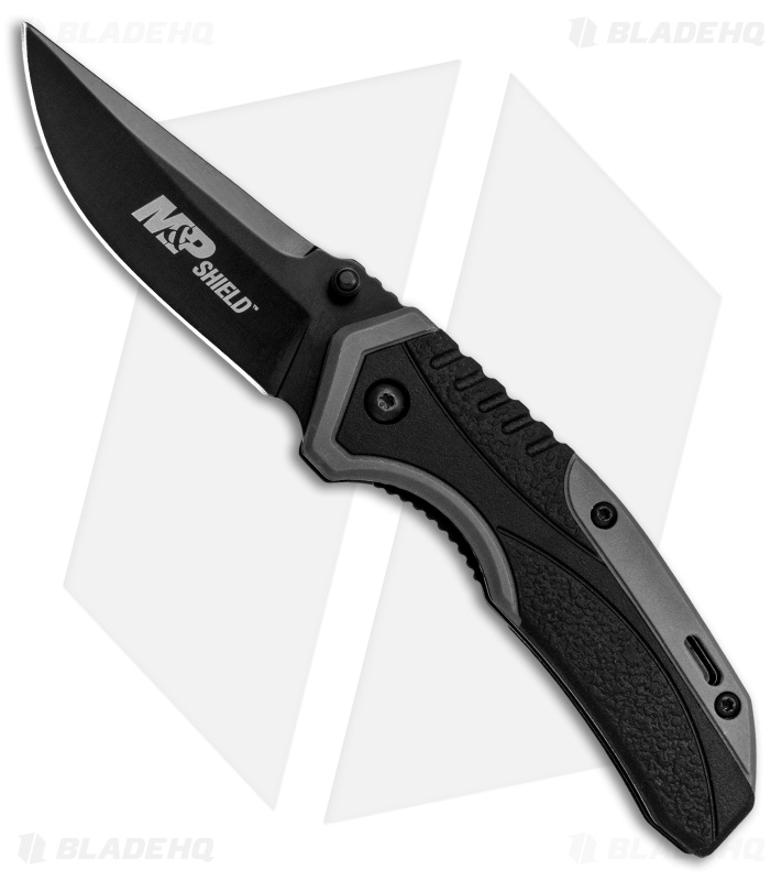 M&P Shield Spring Assisted Knife Black/Gray Rubber (2.75