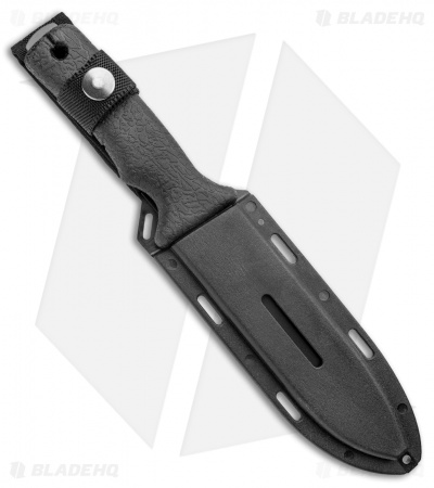 Mac Coltellerie 631 BE Fixed Blade Knife Outdoor Black Polymer (7" Black Serr)