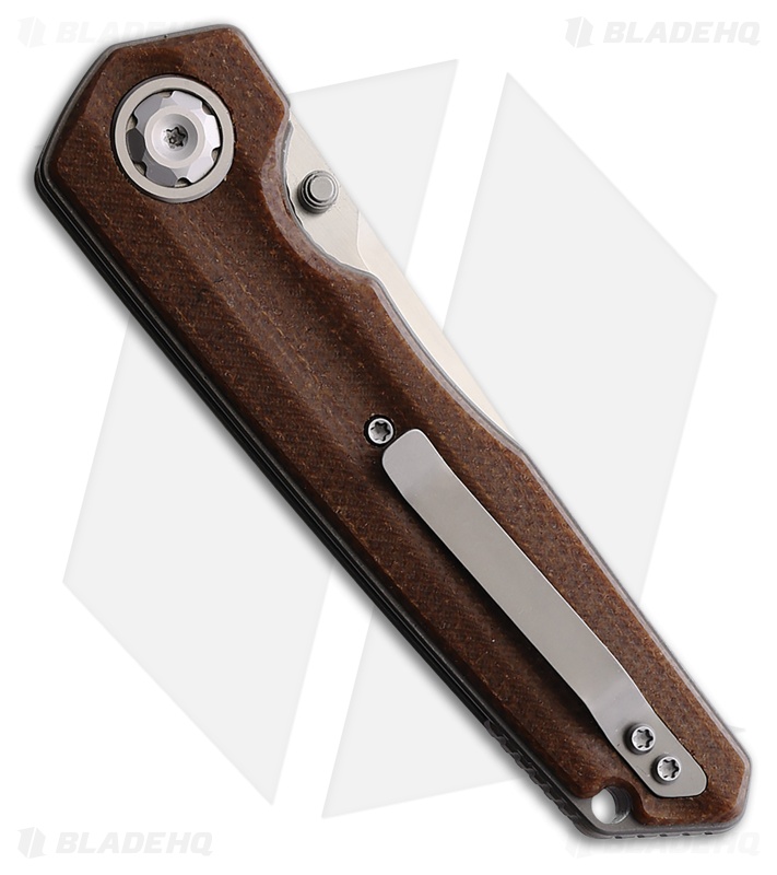 Maxace Samurai 2.0 Liner Lock Knife Brown Burlap Micarta