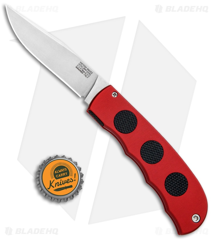 MCM HighTech Hidden Release Automatic Knife Red (3.25" Stonewash) 