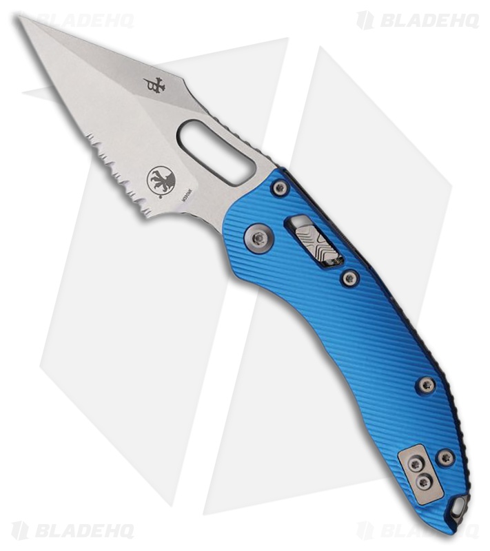 Microtech Stitch Ram-Lok Knife Blue Aluminum (3.7" Stonewash)