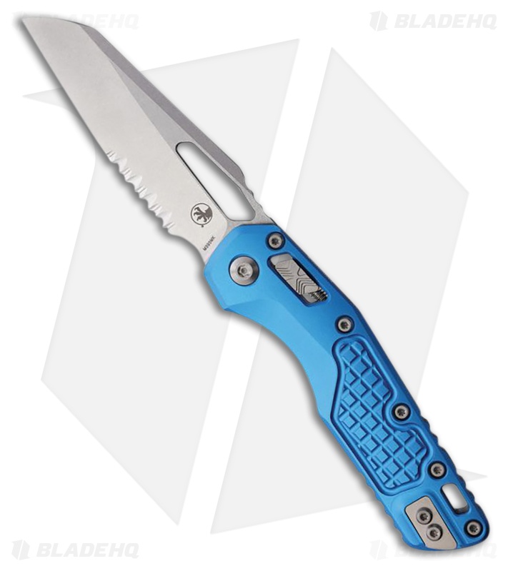 MI-☆ Microtech MSI Sheepsfoot Ram-Lok Blue G-10