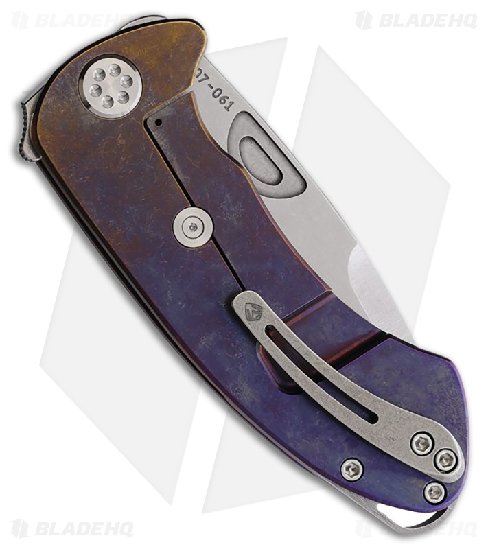Medford Theseus Frame Lock Knife Bronze & Violet Fade (3.6" Stonewash)