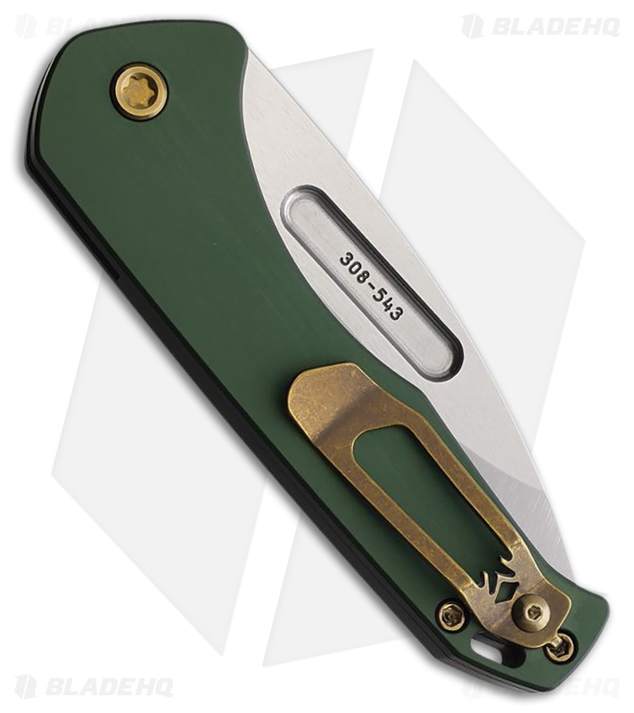Medford Praetorian Swift Automatic Knife Green Aluminum (3.3" Tumbled)