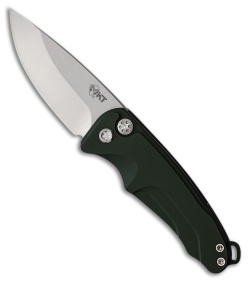 Medford Smooth Criminal Automatic Button Lock Knife Aluminum Green (3" Tumbled)