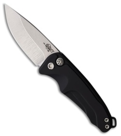 Medford Smooth Criminal Automatic Button Lock Knife Aluminum Black (3" Tumbled)