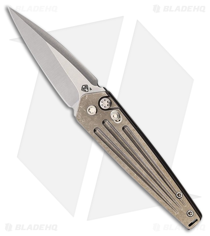 ニルブァーナフェード Medford Nosferatu Automatic Knife Tumbled Titanium - Blade HQ