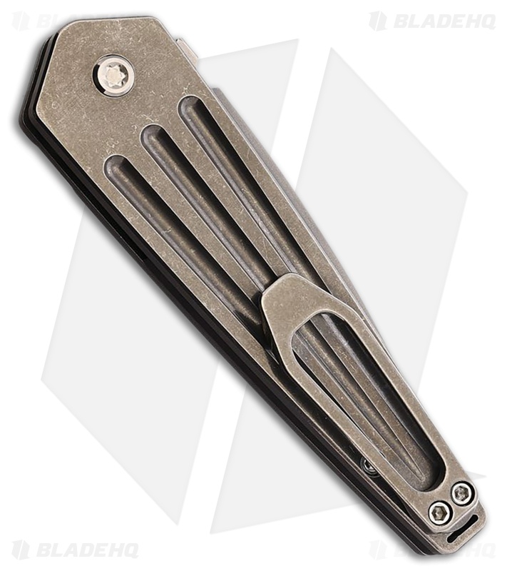 Medford Nosferatu Automatic Knife Tumbled Titanium - Blade HQ