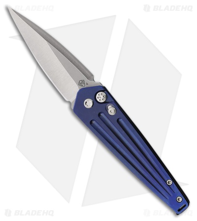 Medford Nosferatu Automatic Knife Blue Titanium (3.5" Satin)