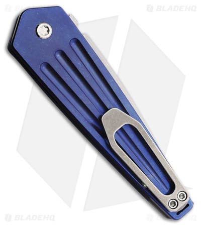 Medford Nosferatu Automatic Knife Blue Titanium (3.5" Satin)