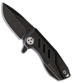 MecArmy Black Titanium Mini Liner Lock Knife (1" Black)