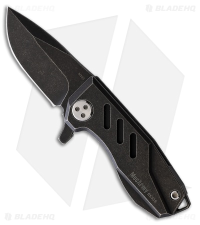 MecArmy Black Titanium Mini Liner Lock Knife (1" Black)