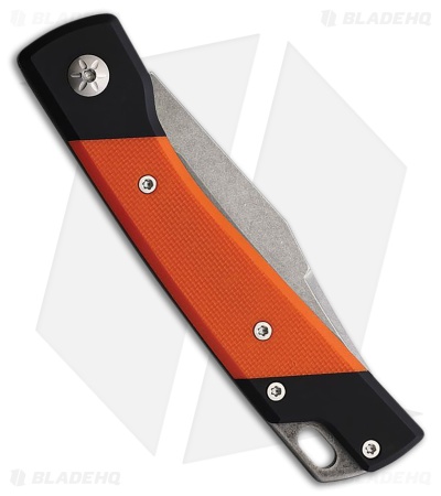 Mercury LUC Slip Joint Knife Orange G-10/Black Aluminum (3.2" SW)