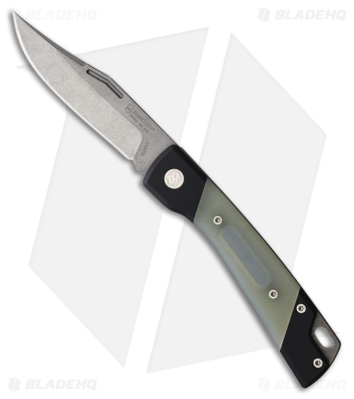 Mercury LUC Slip Joint Knife Natural G-10/Black Aluminum (3.2" SW)