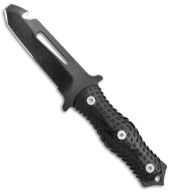 Mac Coltellerie Alli Rescue BE Fixed Blade Knife Black Poly (4.9") *DISC*