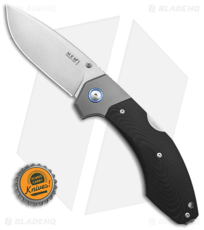 MKM Hero Back Lock Knife Black G-10 (3.75" SW)