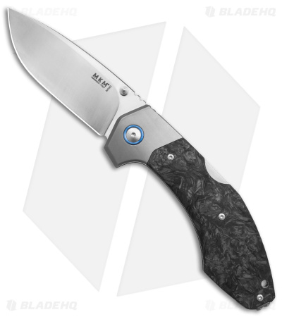 MKM Hero Back Lock Knife Marble Carbon Fiber (3.75" Satin)