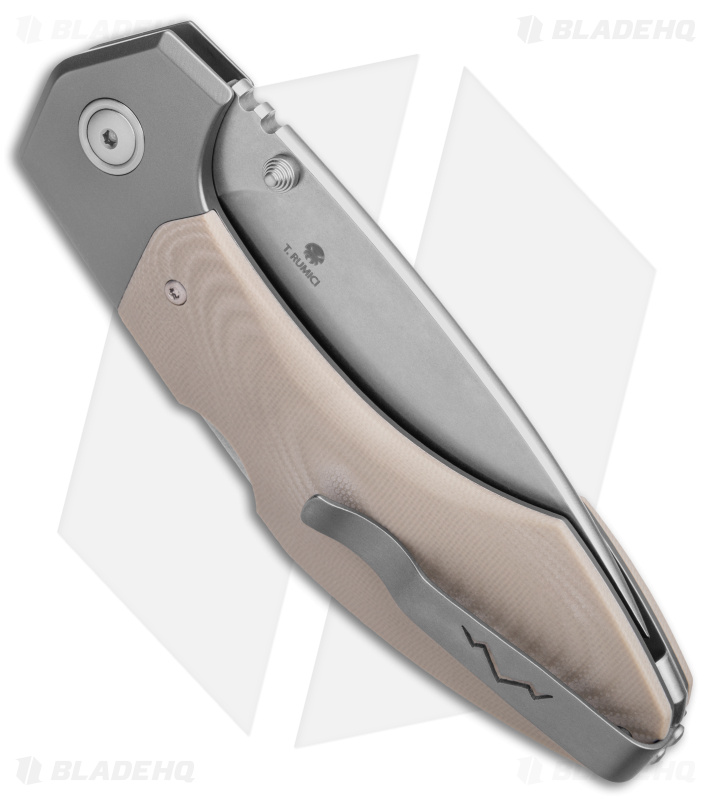 MKM Hero Back Lock Knife Tan G-10 (3.75" Satin)