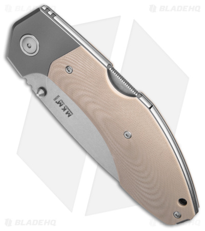 MKM Hero Back Lock Knife Tan G-10 (3.75" Satin)