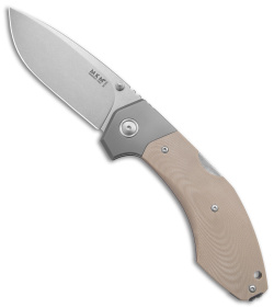 MKM Hero Back Lock Knife Tan G-10 (3.75" Satin)