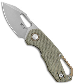 MKM Exclusive Isonzo Clip Point Liner Lock Knife Green Micarta (2.25" SW) *DISC*