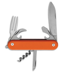 MKM Malga 6 7-in-1 Multi-Tool Slip Joint Knife Orange G-10 