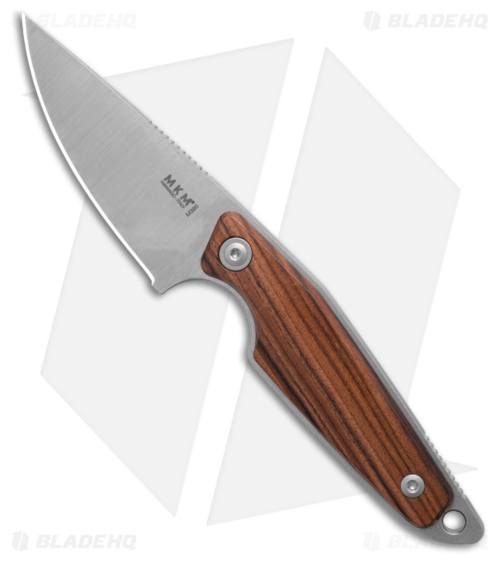 MKM-Maniago Knife Makers Makro 1 Fixed Blade Knife Santos Wood (2.9" Satin)