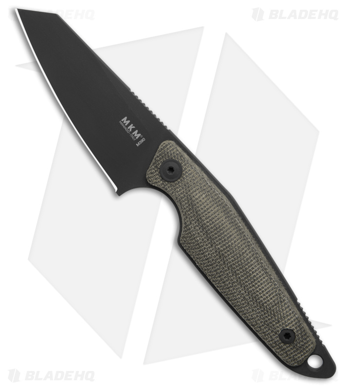 MKM-Maniago Knife Makers Makro 2 Green Mic (Blk) - Blade HQ