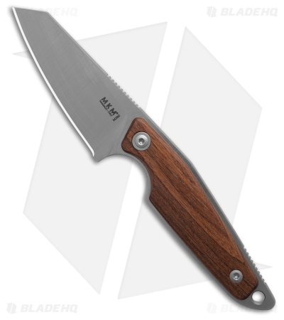 MKM-Maniago Knife Makers Makro 2 Fixed Blade Knife Santos Wood (2.8" Satin)