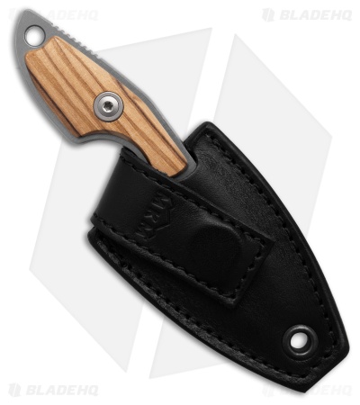 MKM Voxnaes Mikro 1 Fixed Blade Knife Olive Wood (2" Satin)