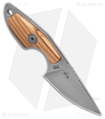 MKM Voxnaes Mikro 1 Fixed Blade Knife Olive Wood (2" Satin)