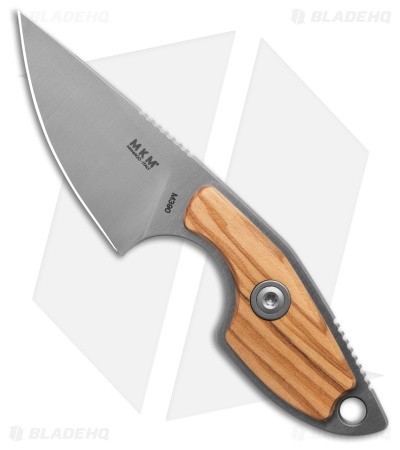 MKM Voxnaes Mikro 1 Fixed Blade Knife Olive Wood (2" Satin)